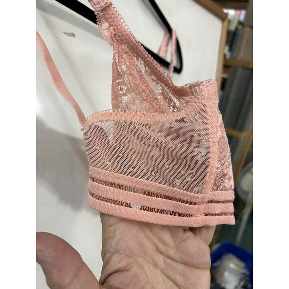 Guoeappa Womans Lace Bra Size 38DD Peach‎ Sexy Coquette - Picture 4 of 11
